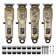 Máquina De Cortar Cabelo Metal Profissional Smart Lcd Barbeador Elétrico dedicada Sem Fio Para Homens salão de beleza