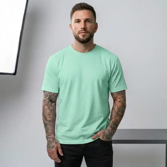 Camiseta Unissex Masculina e Feminina Lisa Basica Gola Redonda 100% Poliester