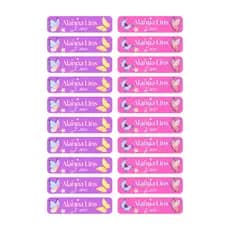 20 estiquetas escolares adesivas,tamanho ideal para lápis,canetinhas-Adesivos personalizados escolares com nome