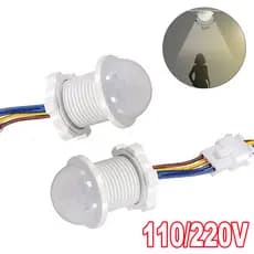1110/220v Mini LED Luz Nocturna Sensível Interior E Exterior Detecção Automática De Sensor De Movimento De Infravermelha