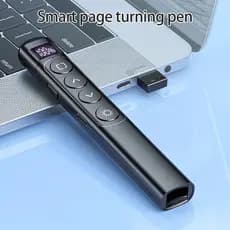 Caneta flip Multimídia Ensino Multifuncional Chicote Sem Fio Com display digital PPT Apresentador Discurso