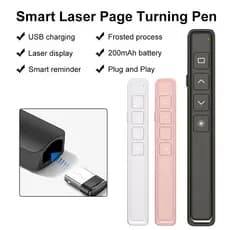 Novo Apresentador De Carregamento USB De 2.4Ghz Com Ponteiro Laser Sem Fio PPT Página Turner Pointe Caneta De Controle R