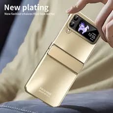 Caixa De Luxo Para Dobradiça Samsung Galaxy Z Flip 6 5 4 5G Proteção Matte PC À Prova De Choque Tampa Traseira Do Telefone 3