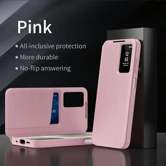 Capa Para Samsung A27 Luxo Couro Embutido Slot Cartão Resposta Mãos-Livres Sem Flip Impressão Digital Completa À Prova D