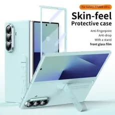 Capa Para Samsung Z Fold 8 Ultra Ampla Suporte Integrado Com Filme De Vidro Frontal Sem Impressão Digital Completa À Pro