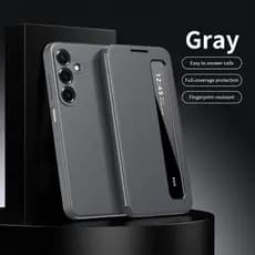 Capa De Telefone Para Samsung A27 Luxo Couro Flip-Free Chamada Resposta Não-Impressão Digital Protetora Completa À Prova