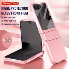 Capa Para Samsung Galaxy Z Flip 8 7 6 Proteção De Dobradiça Anti Impressão Digital À Prova De Choque De Tela Frontal Emb