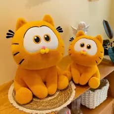 Almofada de Pelúcia Infantil Fofa Garfield Gato Persa Macio Decoração Brinquedo Presente Anime
