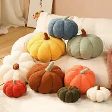 🎃Almofada de Abóbora para Sofá e Sala, Criativa, Pelúcia Interior Casa Halloween Lindo Fofo