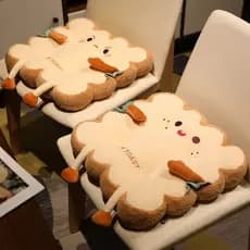 Almofada Pão Toast Fofo Bonito Humor Feliz e Irritado Mente Cadeira Recheado Assento Decor Crianças