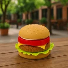 Lanche Hamburguer Infantil Brinquedo Faz de conta de Montar 7pcs cozinha infantil dia das crianças