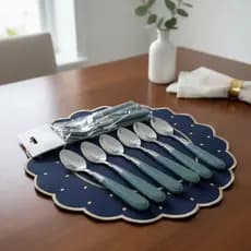kit 24 Talheres Colheres de Mesa Sopa Servir Mesa Posta Aço Inox Premium