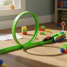 Pista Crazy Streets Firebow com Moto e Looping 360 Graus BS Toys Original