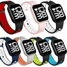 Relógio De Pulso Digital Com LED Relógios Masculinos / Feminino / Unissex / Infantil / Esportivo Mega Oferta .2023 Só Hoje