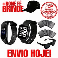 Kit Masculino Relógio digital Prova D'água + relógio Esportivo + boné + Óculos e Carteira .2023 Só Hoje
