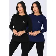 Kit Com 2 Camisas Térmicas feminina Proteção Solar UV 50+ Unissex