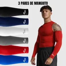 Kit 3 pares de Manguito Segunda Pele - Proteção Solar Manguito Vôlei