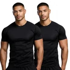 Kit 2 Camiseta Dry Fit Masculina Lisa - Casual Treino Academia Esportes Exercícios Corrida