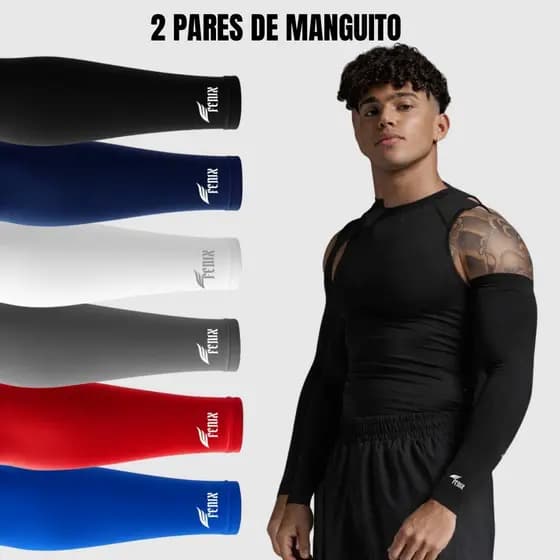 Kit 2 pares de Manguito Segunda Pele - Proteção Solar Manguito Vôlei