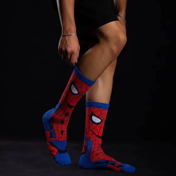Meia Divertida de Personagem Cano Alto Unissex Estampas Exclusivas Algodão Confortável Envio Imediato Geek/ Nerd/ Gamer