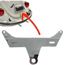 Suporte De Placa Fusca 1971 Ao 96 Traseiro  - Inox