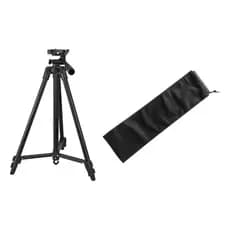 Tripé Retrátil 130cm 1,30metros Com Adaptador Para Celular