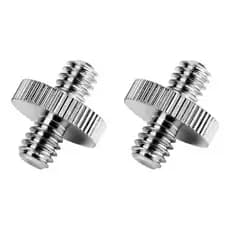 2x Parafuso Adaptador Rosca Macho 1/4 Para 1/4 Câmeras Tripé