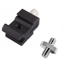 Adaptador Para Sapata de Flash Universal com base de Rosca 1/4  + Parafuso 1/4