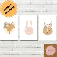 kit 3 quadros decorativos infantil  quarto menina| mdf 3 mm| quadros decorativos menina| quadro decorativo