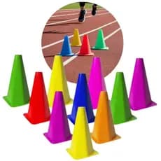 Kit 10 Cones Agilidade Treinamento Funcional Exercícios