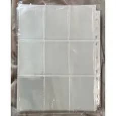 Refil Organizadora com Bolsos Transparentes para Coleção / Catálogo 9 Bolsos Pokemon Magic 11 Furos