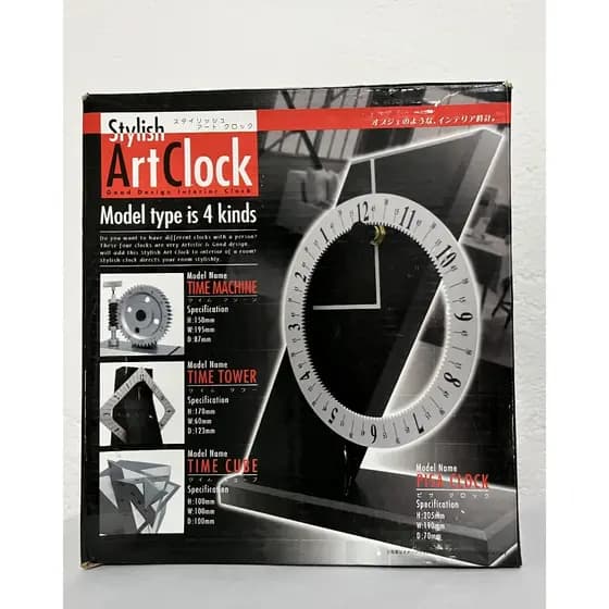 Relógio de Mesa Decorativo Art Clock PISA CLOCK – Preto