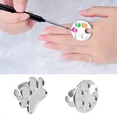 Mini Paleta De Esmalte Para Unhas Placa De Enxerto Paleta De Cores De Anel De Liga Acessórios Para Arte Em Unhas