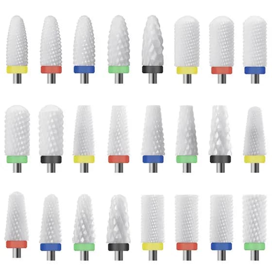 Cerâmica Prego Brocas Unhas Arte Ferramenta Gel Polonês Remover a Pele Morta Limpa