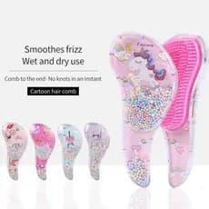 Escova Para Cabelo Unicórnio Molhado Ou Seco Anti-kotted Hair Styling Tool