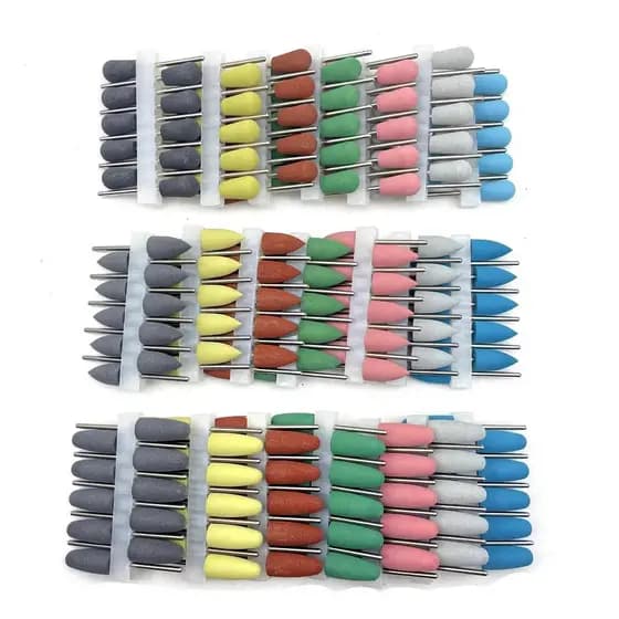 10pc Silicone Prego Broca De Borracha Manicure Brocas Fresa Elétrica Rebarba Cutícula Ferramentas Polimento Acessórios