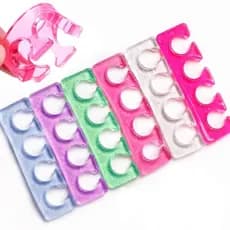 Silicone Macio Manicure Pedicure Unhas Separador De Dedo Flexível Do Pé Espaçador Separação Alisadores Prego Divisor