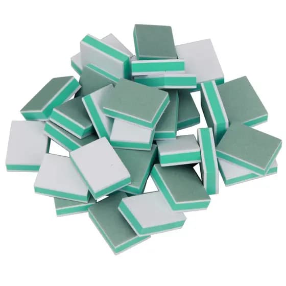 20/50 Pçs Mini Bloco De Buffer De Unhas Grão Arte Do Prego Lixar Polonês Gel UV Brilhante Arquivos Conjuntos De DIY