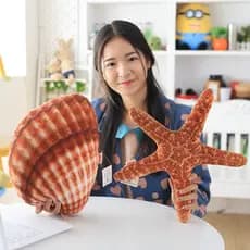 Concha Do Mar Estrela Macio Brinquedos De Pelúcia Almofadas Travesseiros De Sono Decoração Para Casa Sofá Cama Almofada