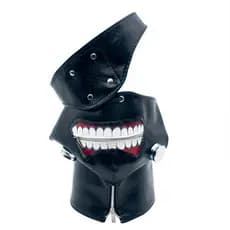 Horror Tokyo Ghoul 2 Kaneki Ken Máscara De Festa De Halloween Ajustável Zíper Máscaras Engrossar Couro Do Plutônio Legal