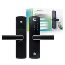 Smart Fechadura Wi-Fi de Embutir Digital Biometrica Eletronica Inteligente C/ App Cartão Tag remoto