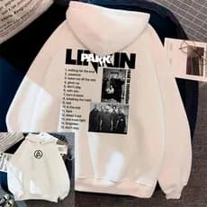 Moletom Canguru Blusa Frio Inverno C/Capuz Confortavel Capote Streetwear Linkin Park Musica Banda Rock Para Fã
