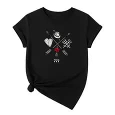 Camiseta T-Shirt Confortavel Linda Camisa Casual Algodão Fé Zé Exu Laroyê Umbanda Candomblé Pombagira