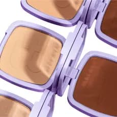 Pó Compacto facial FPS25 Alta Fixação Acabamento Matte Controla a oleosidade Rosto Proteção BAUNY