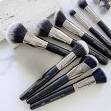 Pincel de Maquiagem Profissional Cerdas Macias Vegano Contorno Blush Base Pó Real Perfection