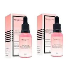 Kit Sérum Facial 2 Unidades Rosa Mosqueta e Clareador Pele Hidratada Rotina de skincare Beleza