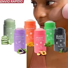 Máscara Facial Stick Limpeza Profunda Anti Cravos Oleosidade Carvão Ativado Skincare Beleza