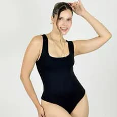 BODY REGATA MODELADOR EM SUPLEX DUPLO 100% FORRADO FRENTE E COSTA VESTE PERFEITO MODA BLOGUEIRA