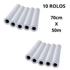 Kit 10 Lençol Descartavel Papel Hospitalar Maca 70x50 Cx 10