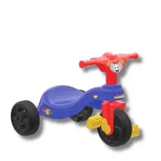 Triciclo Velotrol Motoca Azul Menino Infantil Com Pedal Motoquinha Pais e Filhos